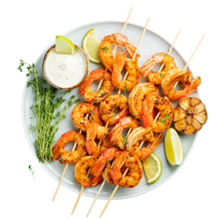 8 Grilled Shrimp w/ Hand Cut Fries